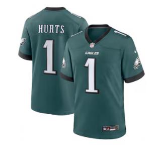Jalen Hurts, Philadelphia Eagles Nike Team Game Jersey - Midnight Green
